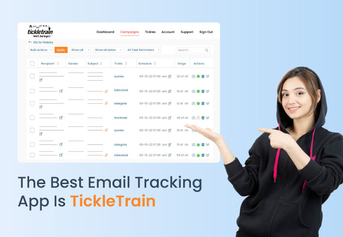 Email tracking app